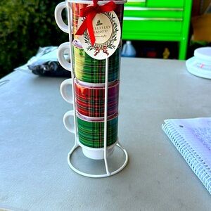 Wellesley Manor stackable cups. NWT.